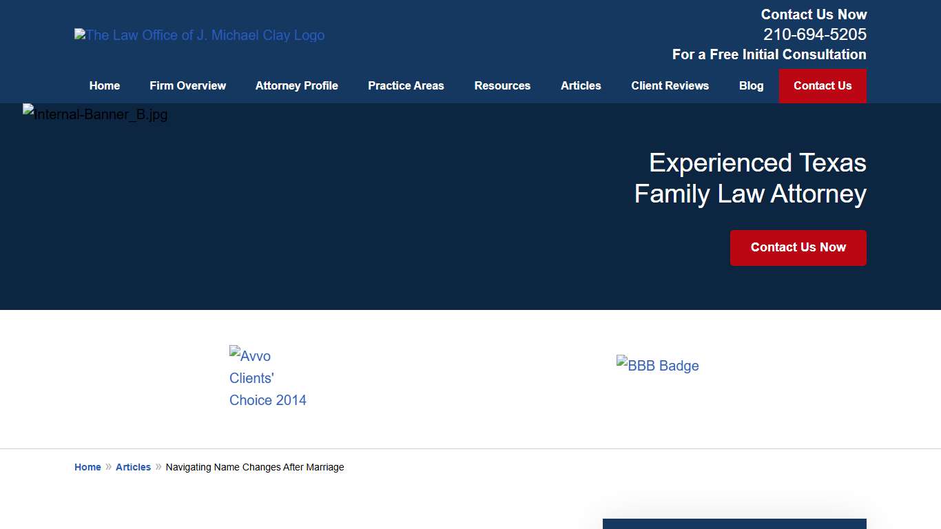 Navigating Name Changes After Marriage Bexar County Divorce Lawyer The Law Office of J. Michael Clay